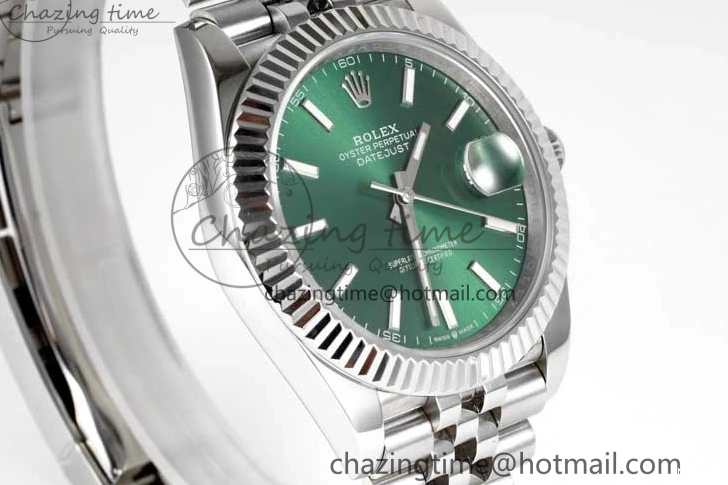 MiroTime 1220 Functional DateJust 41mm 126334 DIWF 1:1 Best Edition 904L Steel Green Sunburst Dial on Jubilee Bracelet SA 2305